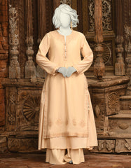BEIGE PAPER COTTON EMBROIDERED 2PC STITCHED | JLAWN-S-JST-25-2015