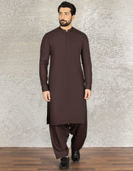 BURGUNDY BLENDED UNSTITCHED KAMEEZ SHALWAR FABRIC | JJMS-2044