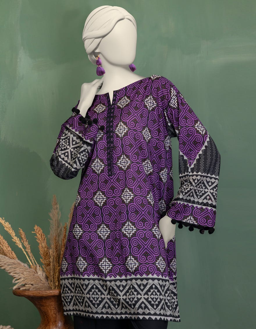 MULTICOLOR LAWN PRINTED UNSTITCHED 2PC