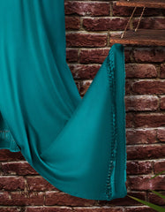 JSH-SHW-21-0027 FB/SOLID DYED SHAWL - LIGHT BLUE