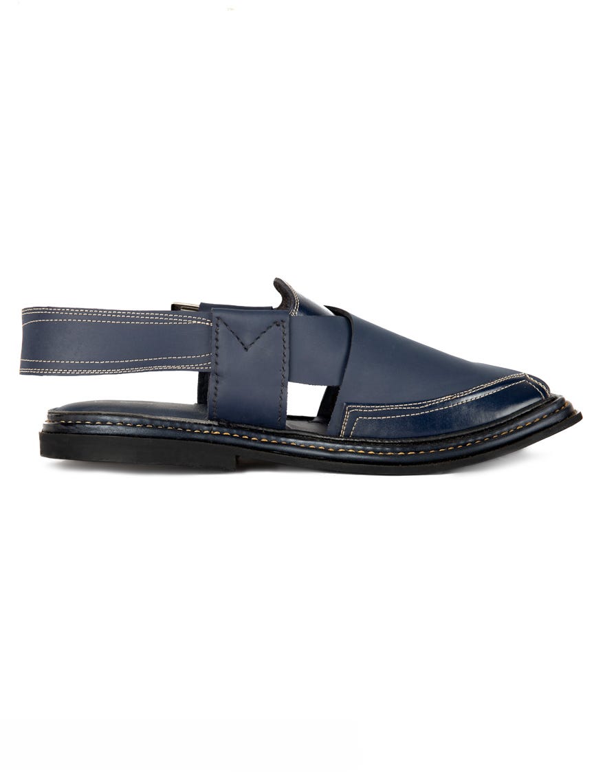 DARK BLUE PESHAWARI SANDALS