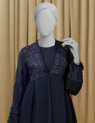 BLUE CHIFFON EMBROIDERED 2PC STITCHED