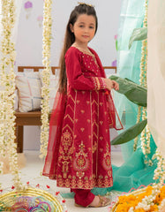 MAROON LAWN GIRLS 3PC | JGK-S-22-1918