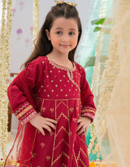MAROON LAWN GIRLS 3PC | JGK-S-22-1918