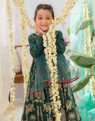 DARK GREEN LAWN GIRLS 3PC | JGK-S-22-1919