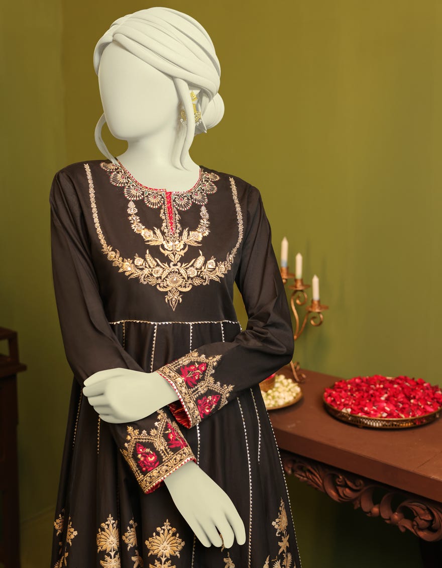 BLACK COTTON KURTI | JJLK-S-JSS-22-450 FB