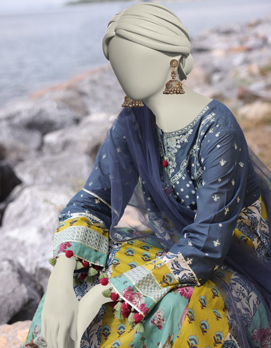 GREY LAWN EMBROIDERED 3PC STITCHED | JLAWN-S-25-030