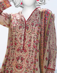 GREEN LAWN EMBROIDERED 3PC STITCHED | JLAWN-S-25-040