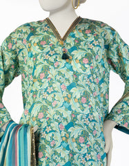 GREEN LAWN EMBROIDERED 3PC STITCHED