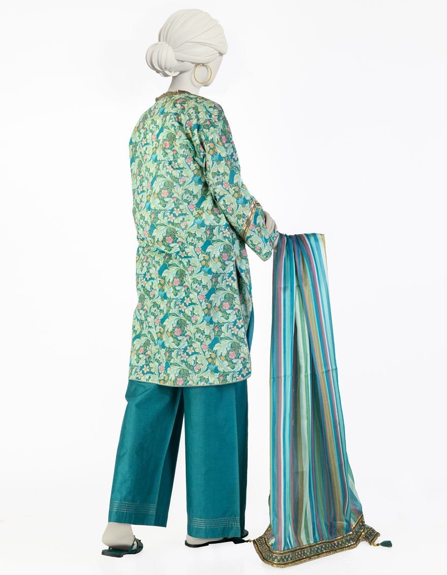 GREEN LAWN EMBROIDERED 3PC STITCHED