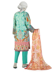 GREEN LAWN EMBROIDERED 3PC STITCHED