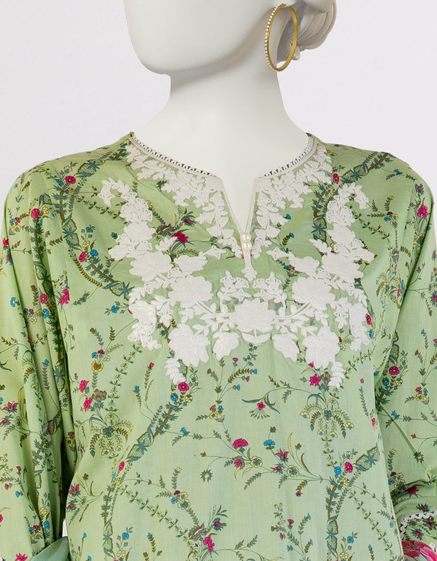 GREEN LAWN EMBROIDERED 3PC STITCHED