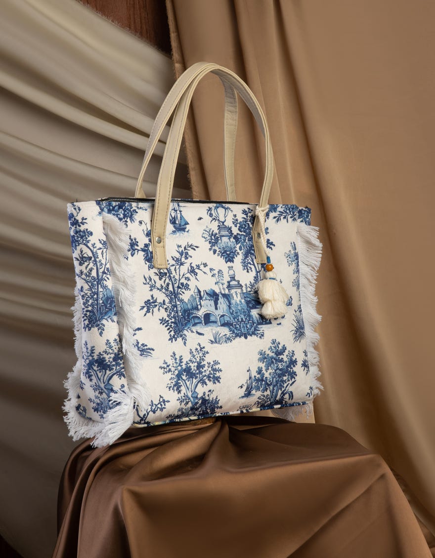BLUE TOTE BAG