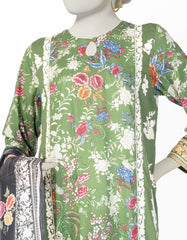 GREEN LAWN EMBROIDERED 3PC STITCHED