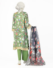 GREEN LAWN EMBROIDERED 3PC STITCHED