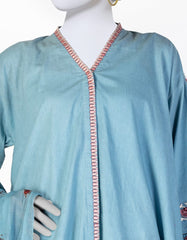 BLUE LAWN EMBROIDERED 3PC STITCHED