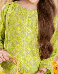 GREEN LAWN PRINTED 3PC | JGK-S-JGP-25-1527