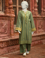 GREEN LAWN EMBROIDERED 2PC STITCHED | JLAWN-S-JST-25-2001
