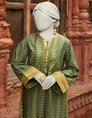 GREEN LAWN EMBROIDERED 2PC STITCHED | JLAWN-S-JST-25-2001