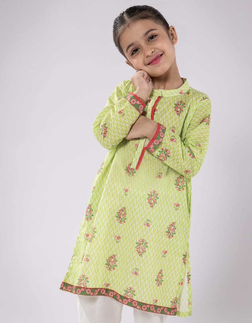 GREEN LAWN PRINTED KURTI