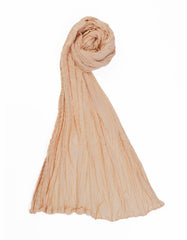 CREAM LAWN BASIC CRUSH DUPATTA