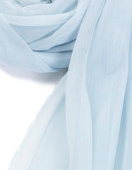 BLUE IMPURE CHIFFON BASIC DUPATTA