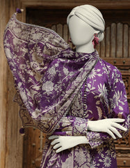 MULTICOLOR LAWN PRINTED UNSTITCHED 3PC | JLAWN-S-25-3008
