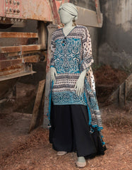 MULTICOLOR LAWN PRINTED UNSTITCHED 3PC | JLAWN-S-25-3036