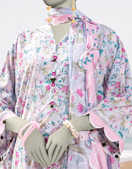 BLUE LAWN PRINTED UNSTITCHED 3PC | JLAWN-S-25-3053