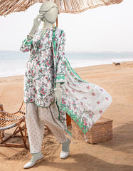 GREEN LAWN PRINTED UNSTITCHED 3PC | JLAWN-S-25-3055