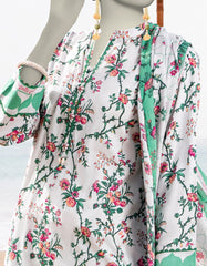 GREEN LAWN PRINTED UNSTITCHED 3PC | JLAWN-S-25-3055