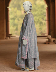 BLUE LAWN EMBROIDERED UNSTITCHED 3PC | JLAWN-S-25-3103