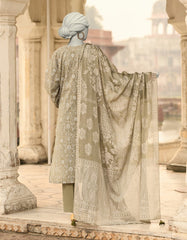 GREEN LAWN EMBROIDERED UNSTITCHED 3PC | JLAWN-S-25-3105
