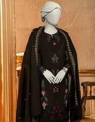 BLACK LAWN EMBROIDERED UNSTITCHED 3PC | JLAWN-S-25-3256