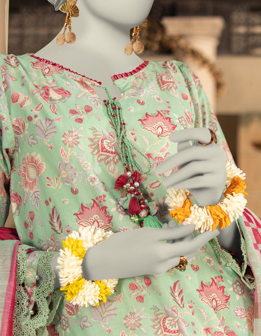 MULTICOLOR LAWN PRINTED UNSTITCHED 2PC