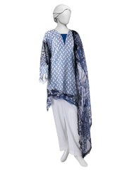 BLUE LAWN DIGITAL PRINTED UNSTITCHED 3PC