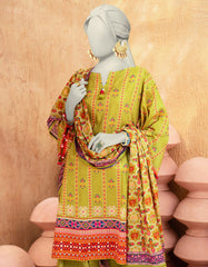 GREEN LAWN PRINTED UNSTITCHED 3PC
