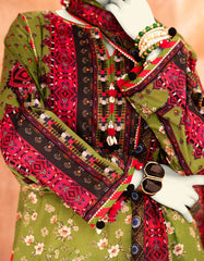 GREEN LAWN PRINTED UNSTITCHED 3PC