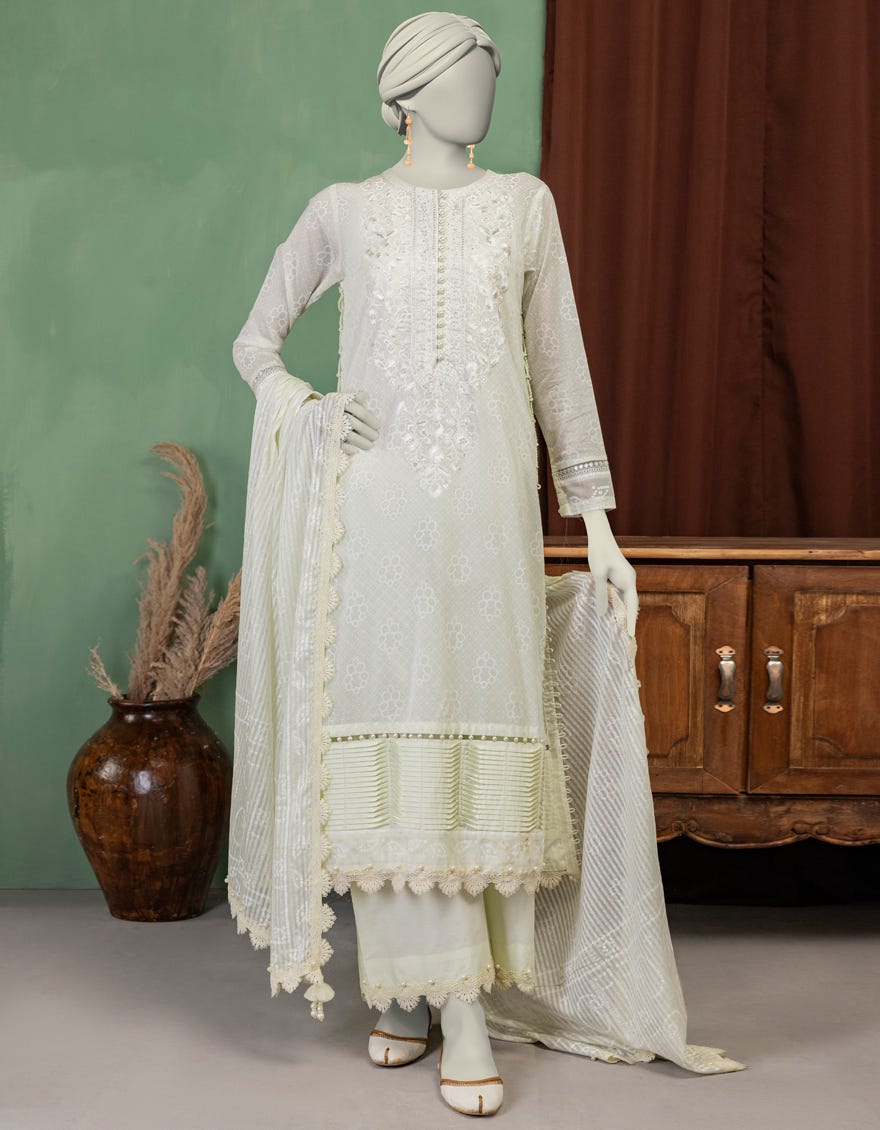 GREEN LAWN EMBROIDERED UNSTITCHED 3PC