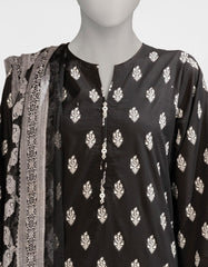 BLACK & WHITE LAWN PRINTED UNSTITCHED 3PC