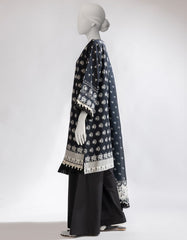 BLACK LAWN PRINTED UNSTITCHED 3PC