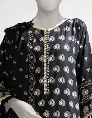 BLACK LAWN PRINTED UNSTITCHED 3PC