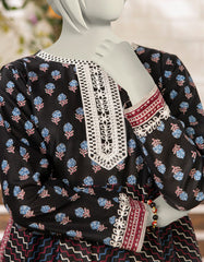 BLACK LAWN EMBROIDERED KURTI