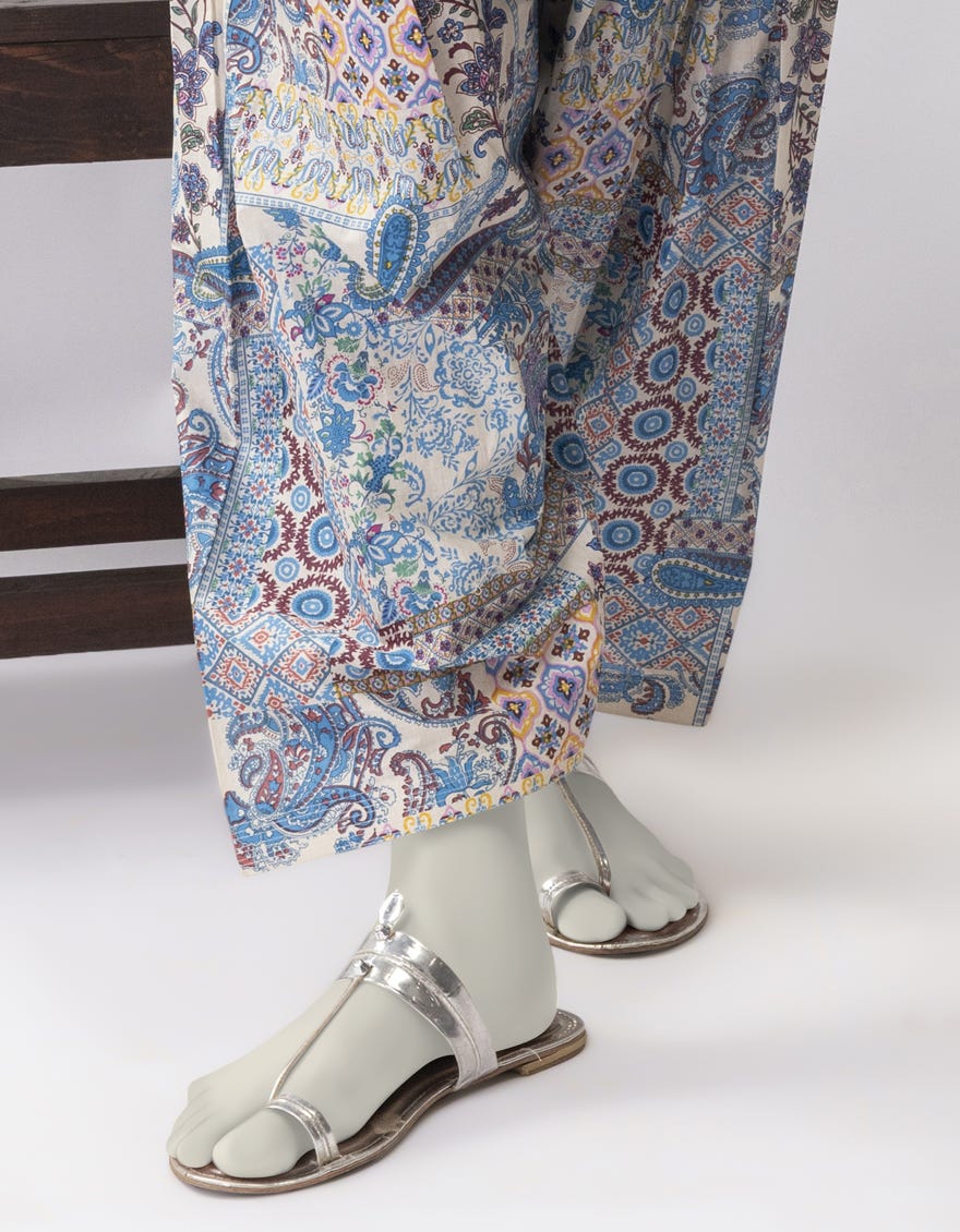 MULTICOLOR LAWN PRINTED SHALWAR
