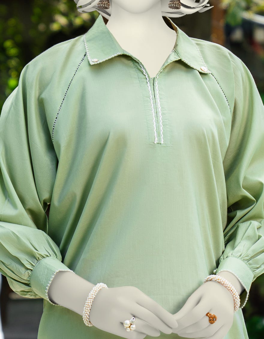 GREEN LAWN EMBROIDERED KURTI