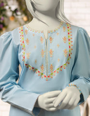 BLUE LAWN EMBROIDERED 2PC STITCHED