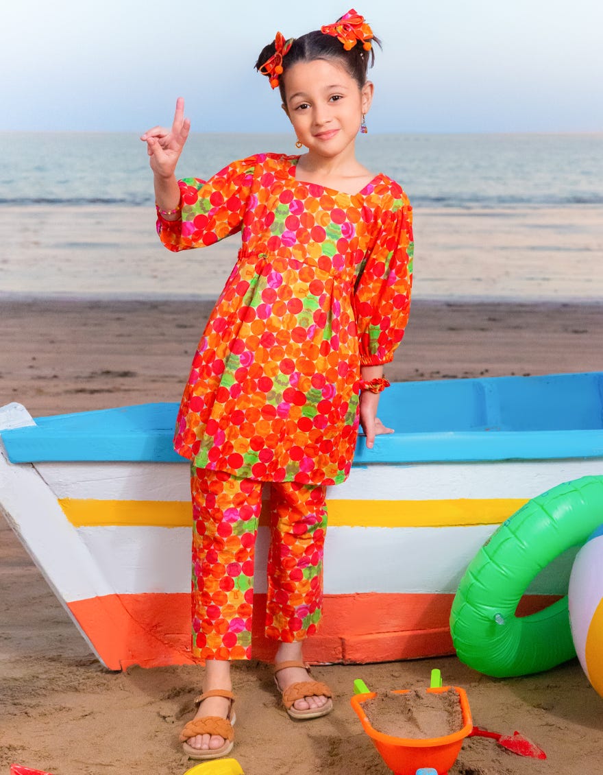 MULTICOLOR LAWN PRINTED 2PC | JGKL-S-JGST-25-5601