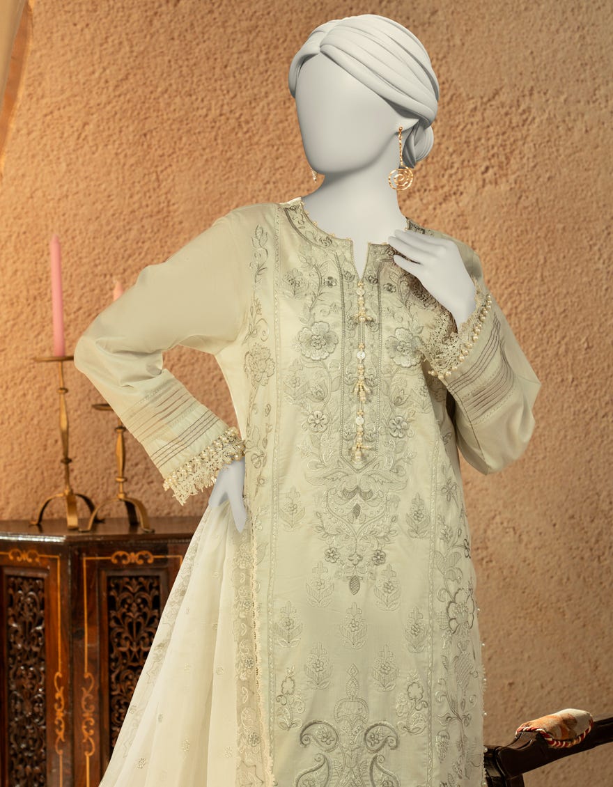 GREY LAWN EMBROIDERED 3PC STITCHED | JLAWN-S-25-828