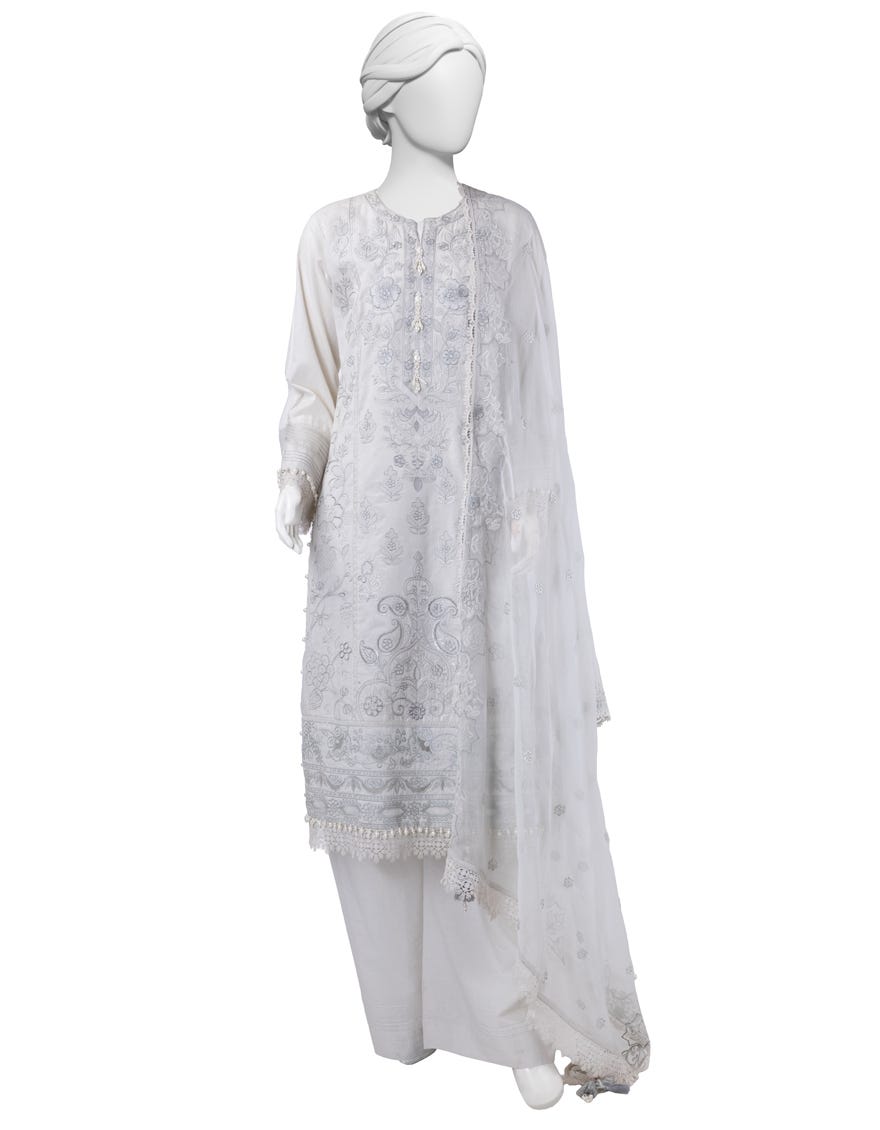 GREY LAWN EMBROIDERED 3PC STITCHED | JLAWN-S-25-828
