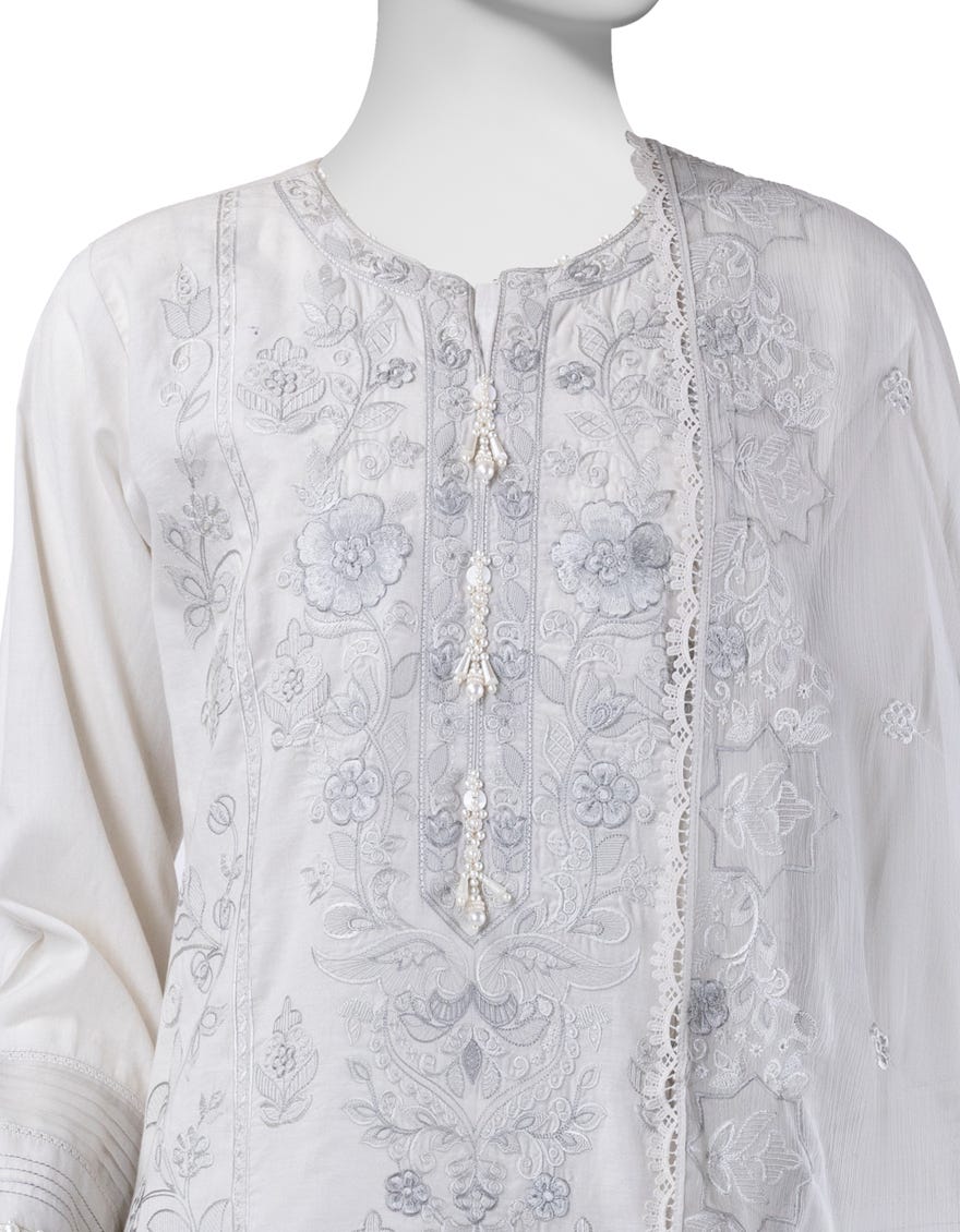 GREY LAWN EMBROIDERED 3PC STITCHED | JLAWN-S-25-828